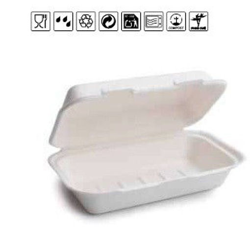 Imagen de CAJA HOTDOG CAÑA AZUCAR BLANCA
