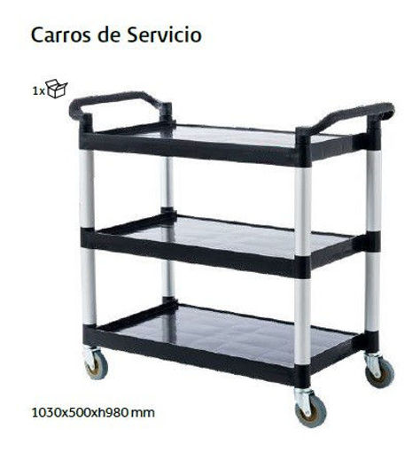 Imagen de CARRO SERVICIO 3 ESTANTES