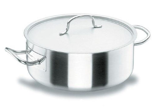 Imagen de CACEROLA BAJA 45 CHEF INOX C/TAPA